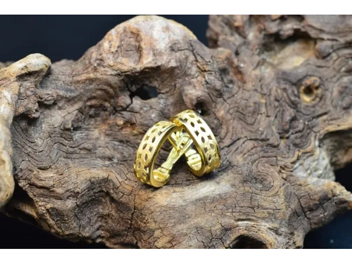 Pendentes Aros de Ouro Follas