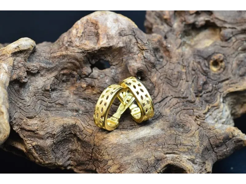 Pendentes Aros de Ouro Follas