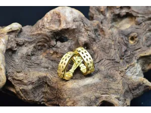 Pendentes Aros de Ouro Follas