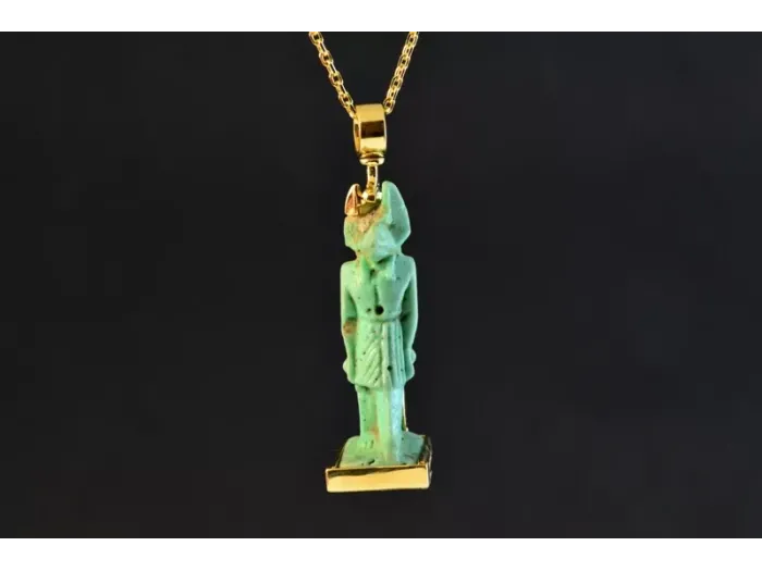 Colgante  con Amuleto Egipcio Antiguo Anubis