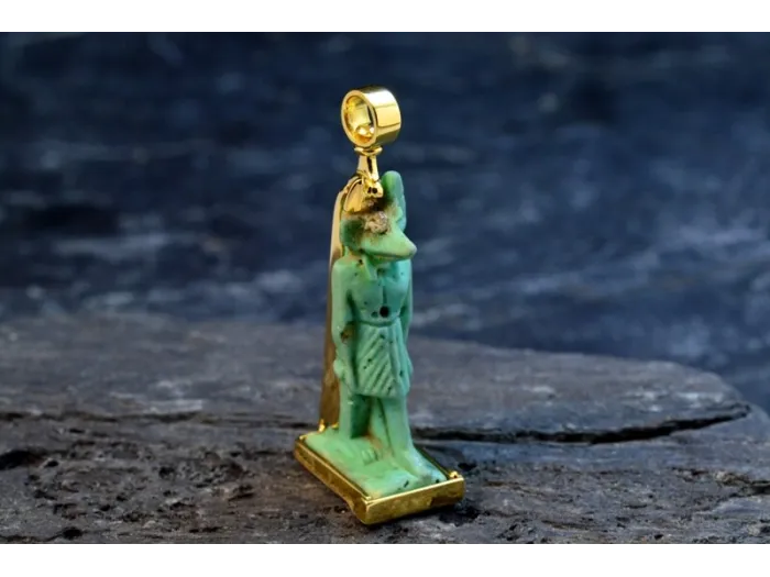 Pendant with Ancient Amulet of Anubis