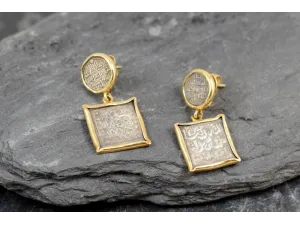 Earrings with Arabic Medieval Coins