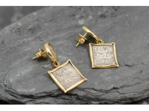 Earrings with Arabic Medieval Coins