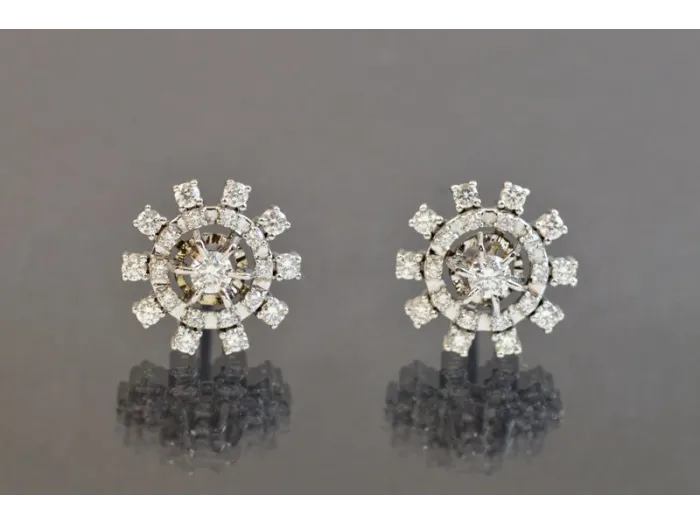 Pendientes de Oro Blanco