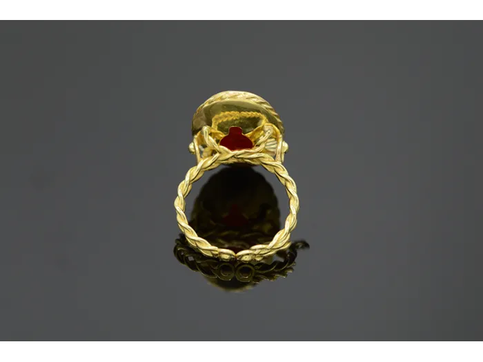 Gold Ring with Carnelian Seal