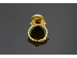 Gold Ring with Ancient Roman Seal