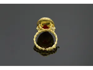 Gold Ring with Carnelian Seal