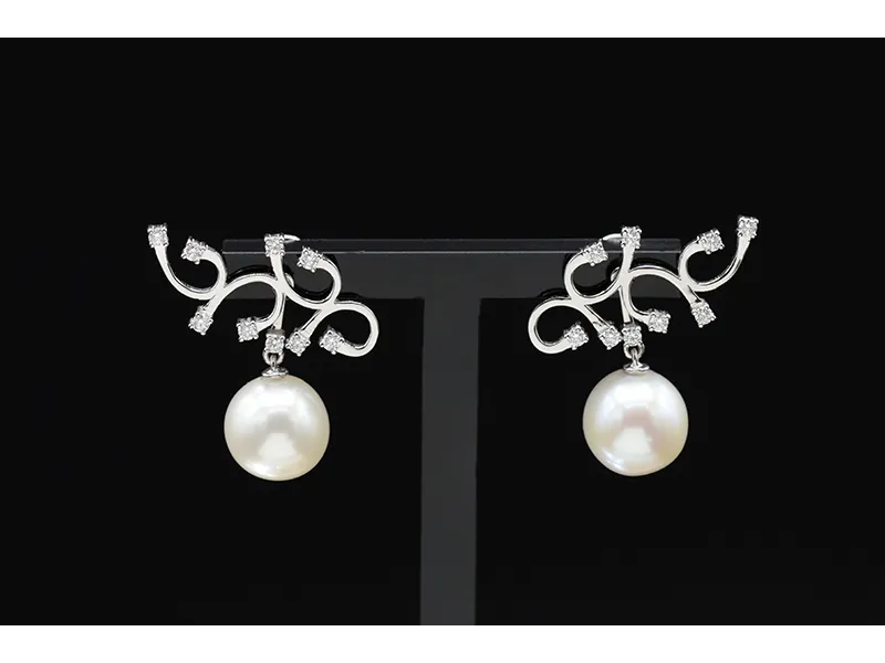 Pendientes de Oro Blanco