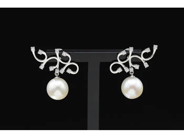 Pendientes de Oro Blanco