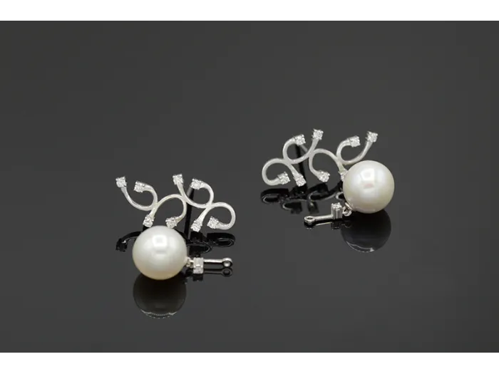 Pendientes de Oro Blanco