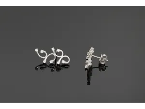 Pendientes de Oro Blanco