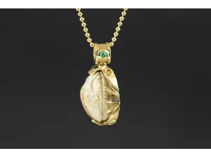 Gold Pendant with Egyptian Scarab