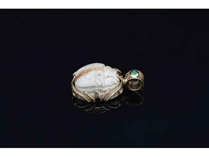 Colgante con Amuleto Escarabello Exipcio de 3500 anos de Antigüedade