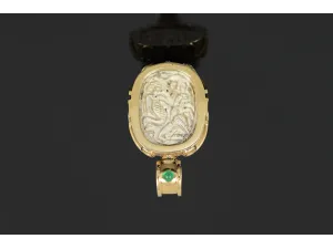 Gold Pendant with Egyptian Scarab