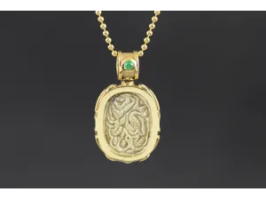 Gold Pendant with Egyptian Scarab