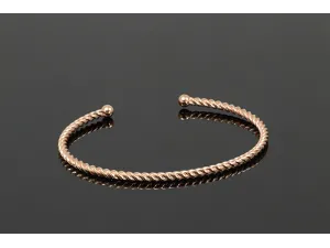 Brazalete de Ouro  Rosa Espiral