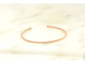 Brazalete de Ouro  Rosa Espiral