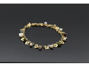 Pulsera de Oro con Perlas