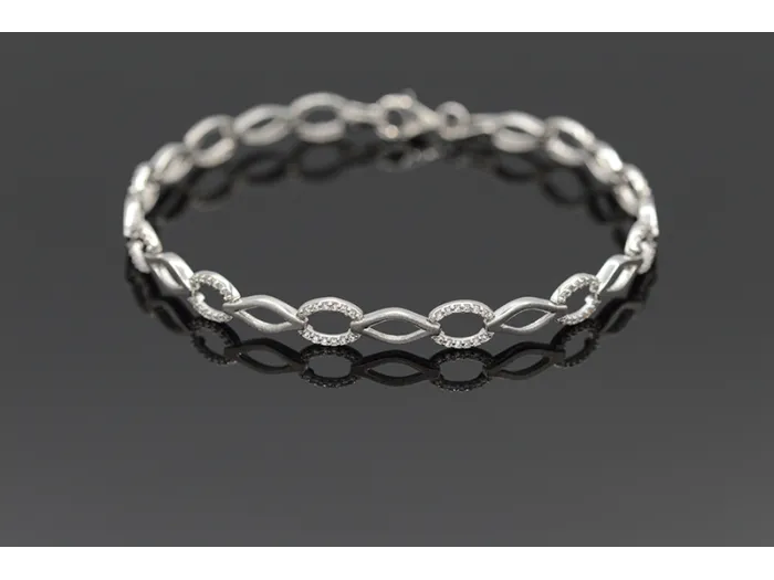 Pulseira de Ouro Branco