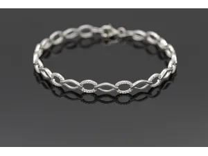 Pulseira de Ouro Branco