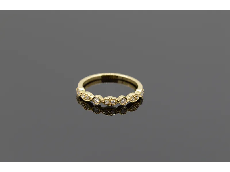 18K Victorian Gold Ring with Diamonds 18K Victorian Gold Ring with Diamonds