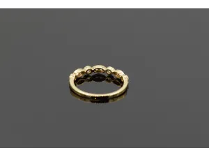 Anel Victoriano de Ouro Amarelo con Diamantes