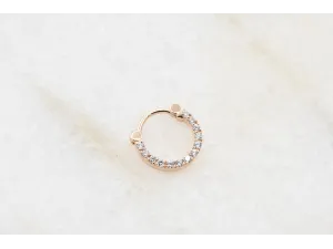 Piercing de Oro Rosa con Circonitas