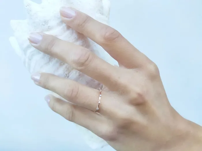 Rose Gold Ring with Diamonds