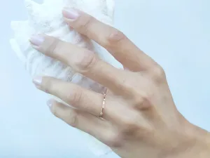 Rose Gold Ring with Diamonds
