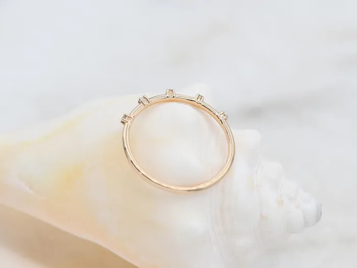 Rose Gold Ring with Diamonds