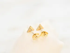 Pendientes de Oro Amarillo Triángulo