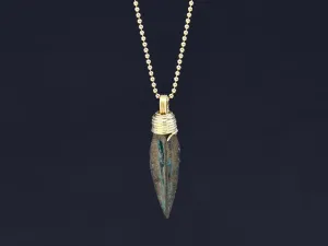 Gold Pendant with Ancient Greek Arrowhead