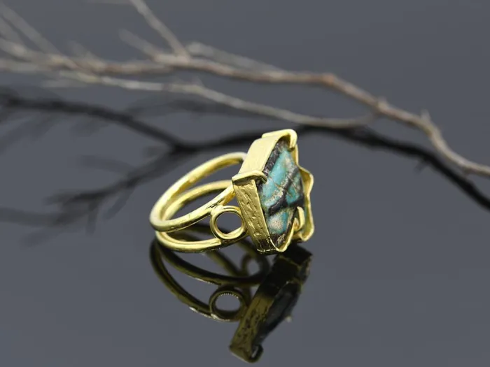 Ring with Antique Amulet