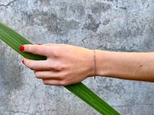 Brazalete de Oro Rosa con Diamantes Negros