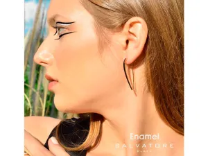 Pendentes de Prata con Esmalte Negro