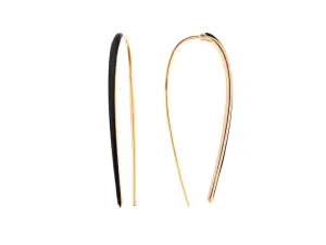 Pendentes de Prata con Esmalte Negro