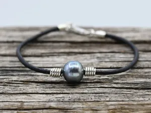 Silver Bracelet with Pearl