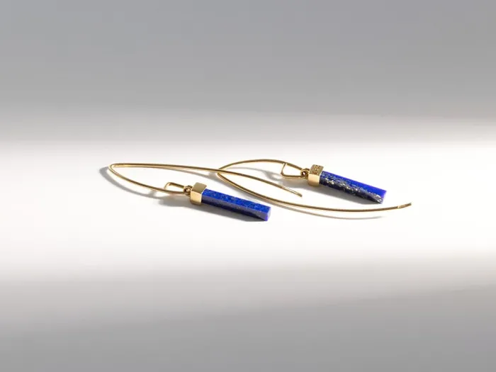 High Line Earrings with Lapis Lazuli