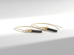 High Line Earrings with Onyx