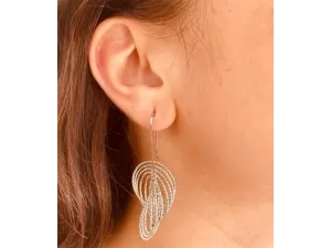Silver Earrings with Circles