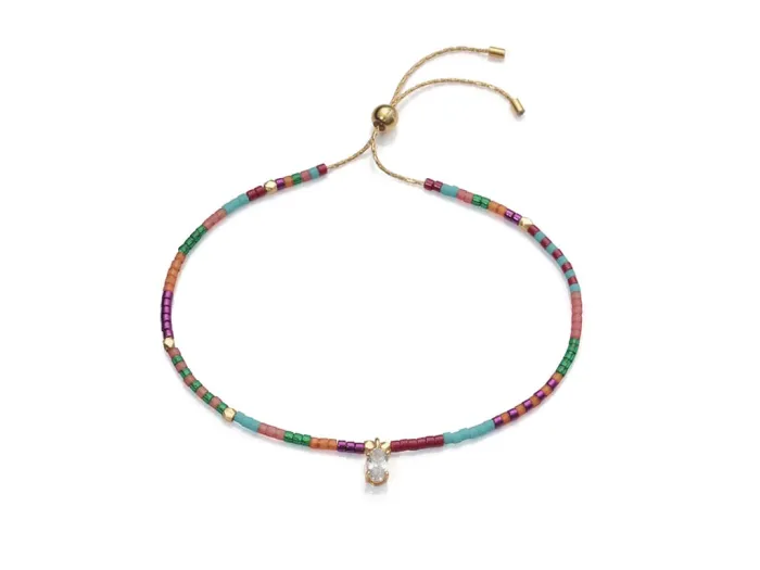 Pulseira de Prata Multicolor