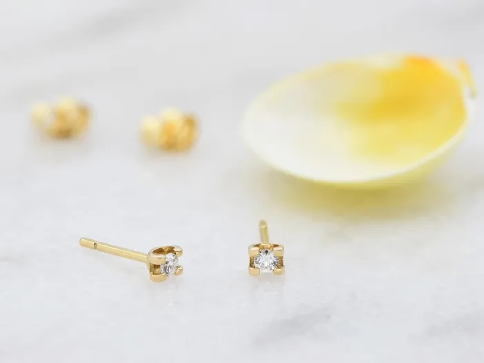 Pendientes de Oro con Diamantes