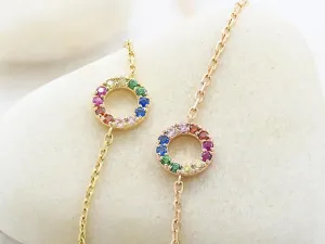 Pulsera de Oro con Circonitas