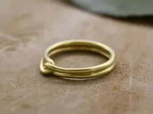 Matte Gold Infinity Design Ring