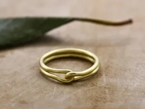 Matte Gold Infinity Design Ring