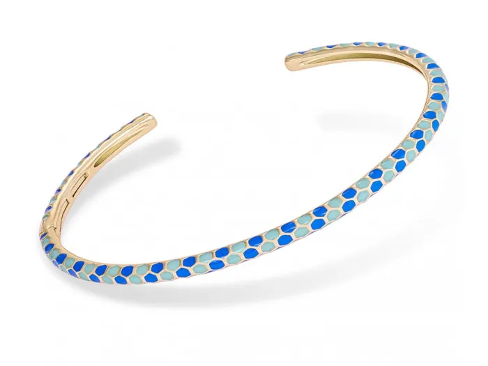 Silver and Enamel Bracelet