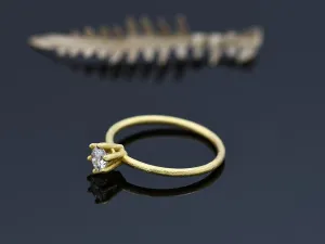 Engagement Ring Gold with Diamond 0,30qt