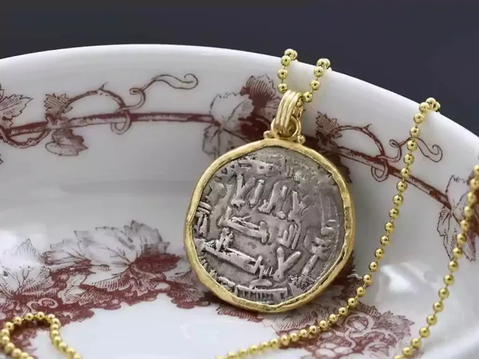 Gold Pendant with Medieval Coin