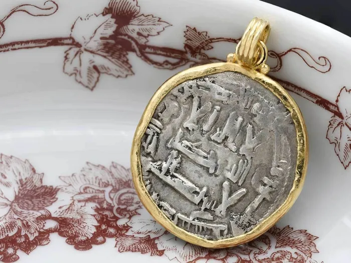 Gold Pendant with Medieval Coin