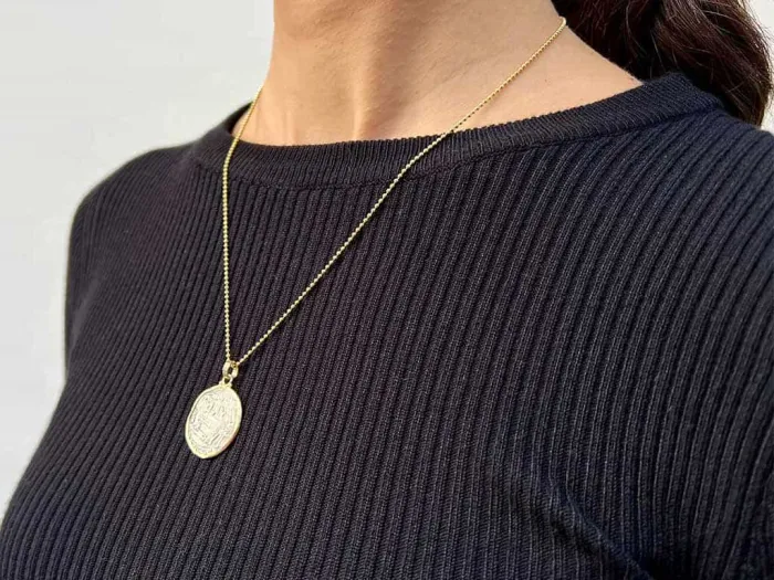 Gold Pendant with Medieval Coin